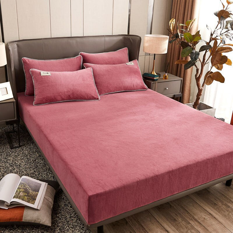 Velvet spread Sheet - Rose Pink