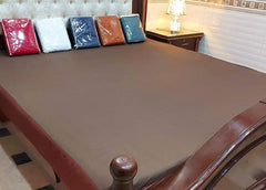 Terry waterproof mattress cover Brown